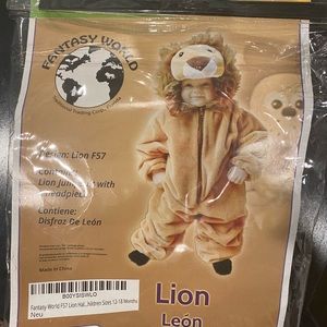 Lion costume size 12-18 months